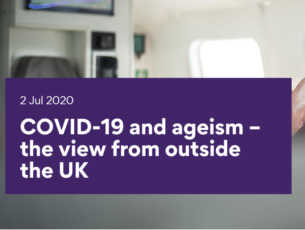 Headline - Covid-19 and ageism - the view from outside the UK